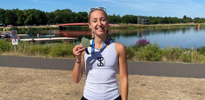 Chloe wins the British Aquathlon Championships