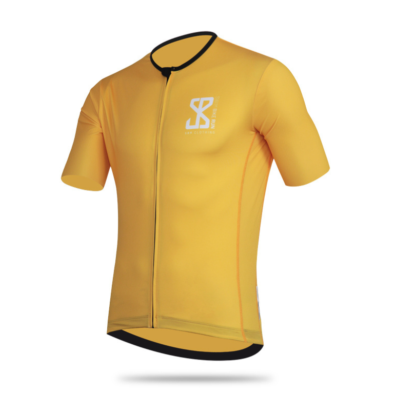 Men s Pro Short Sleeve Cycling Jersey Jaune